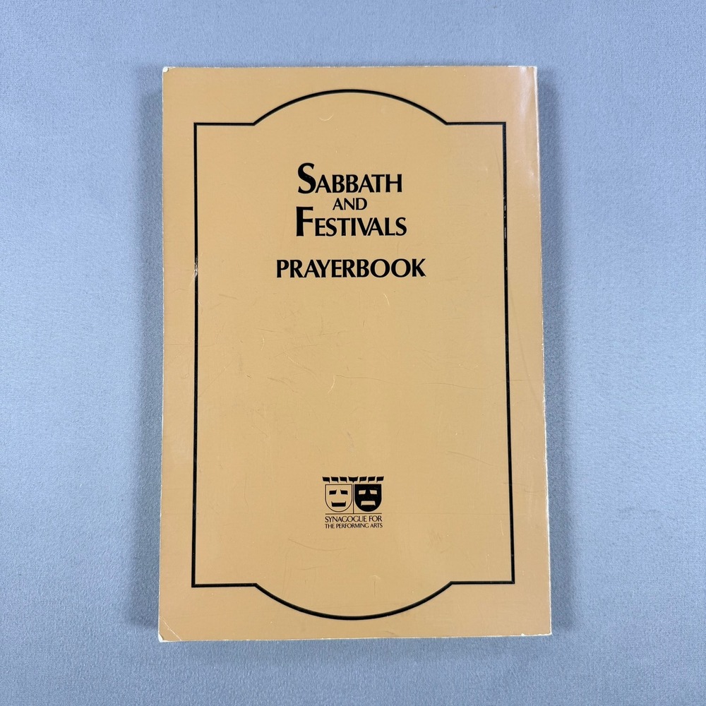 Synagogue Performing Arts Sabbath Festivals Prayerbook Softcover 1970s Judaica